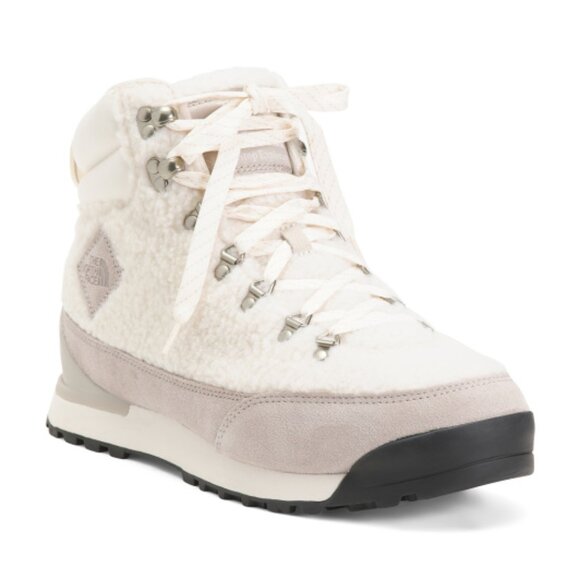 NEW THE NORTH FACE THE NORTH FACE Back To Ber Pile Boots white/silver grey 864tn - Picture 2 of 9
